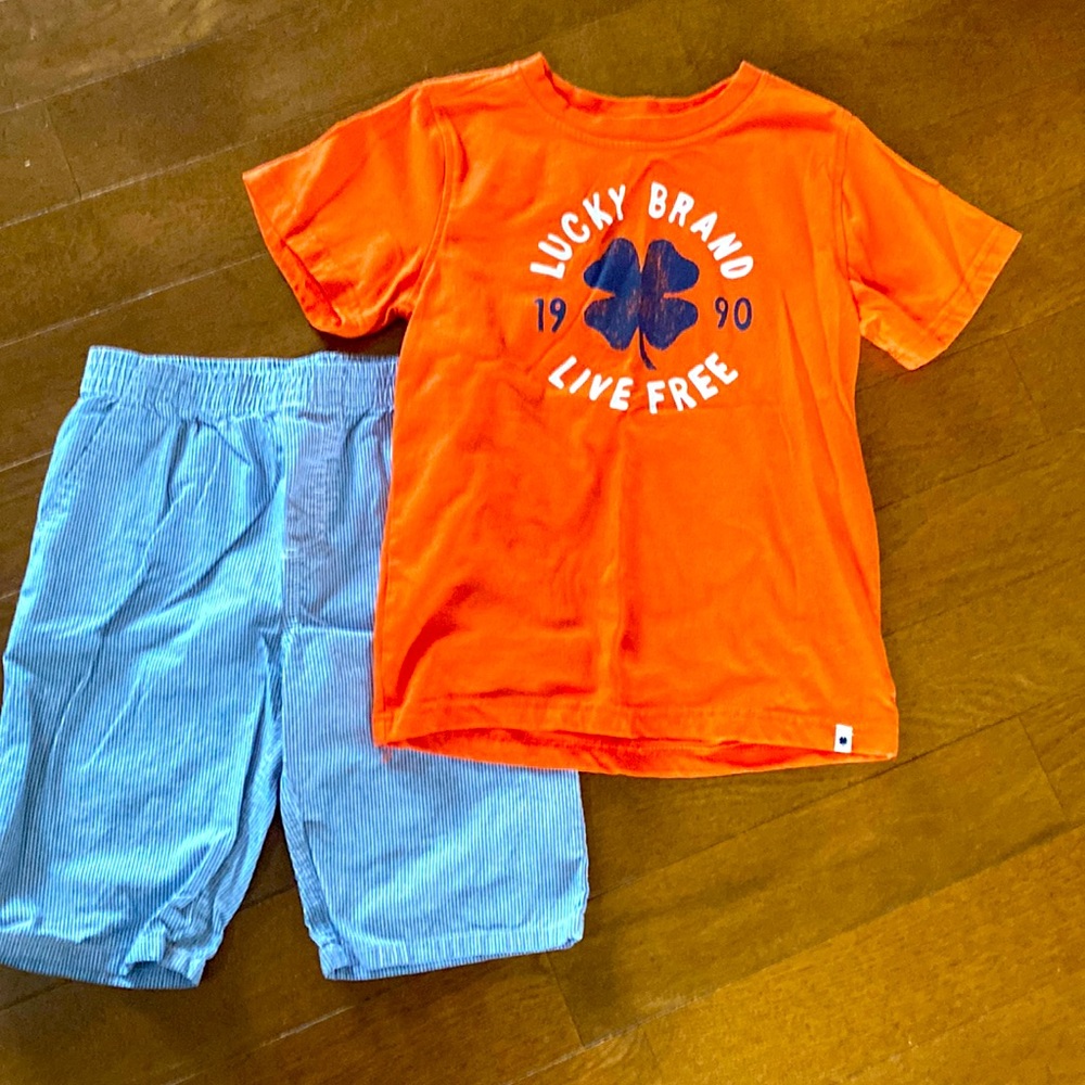 Boys Lucky Brand size 7 matching set.